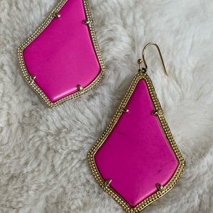 Kendra Scott Magenta Alexandra Earrings